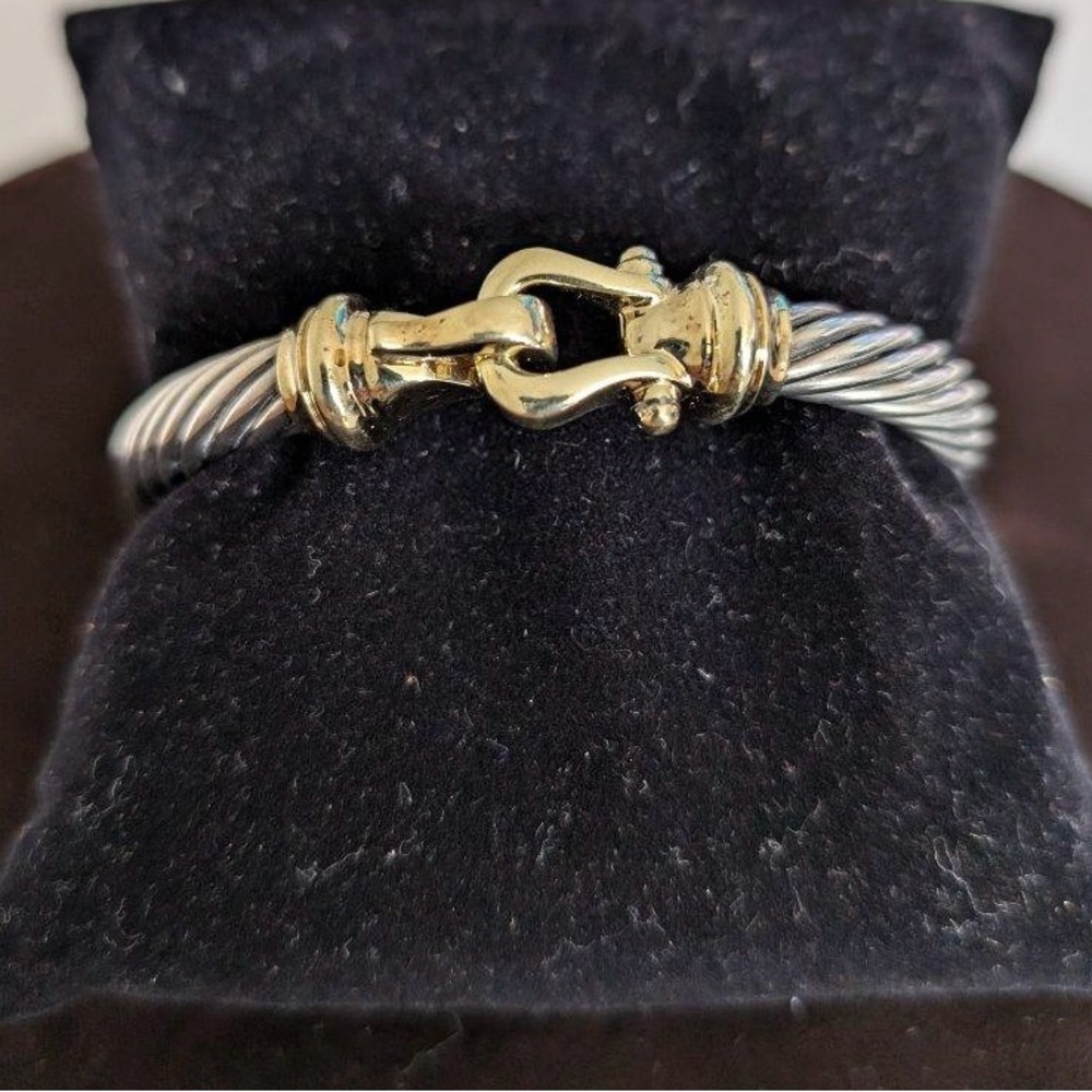 David Yurman Cable Buckle Hinged Bangle Bracelet